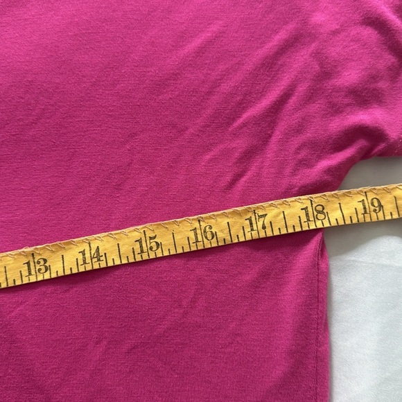 Cable & Gauge Cap Sleeve Top, High Low Hem, soft with Pink&Gold Hardware - Picture 6 of 9